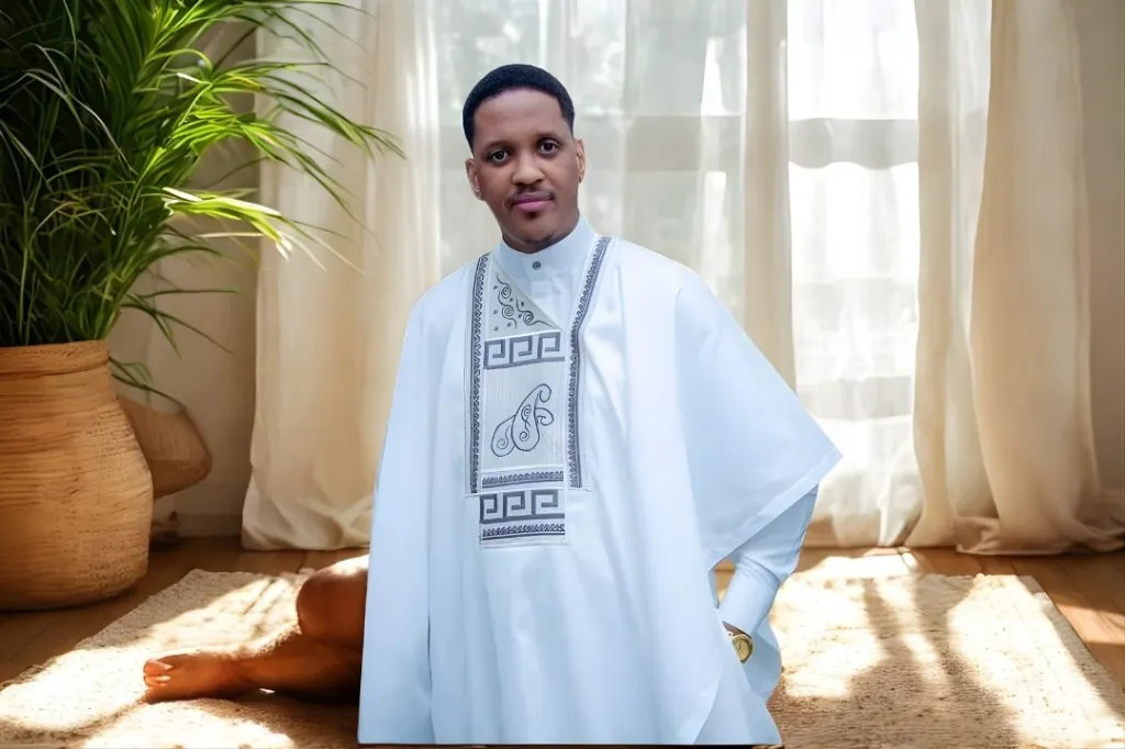 Boubou 3 pièces blanc blanc.webp