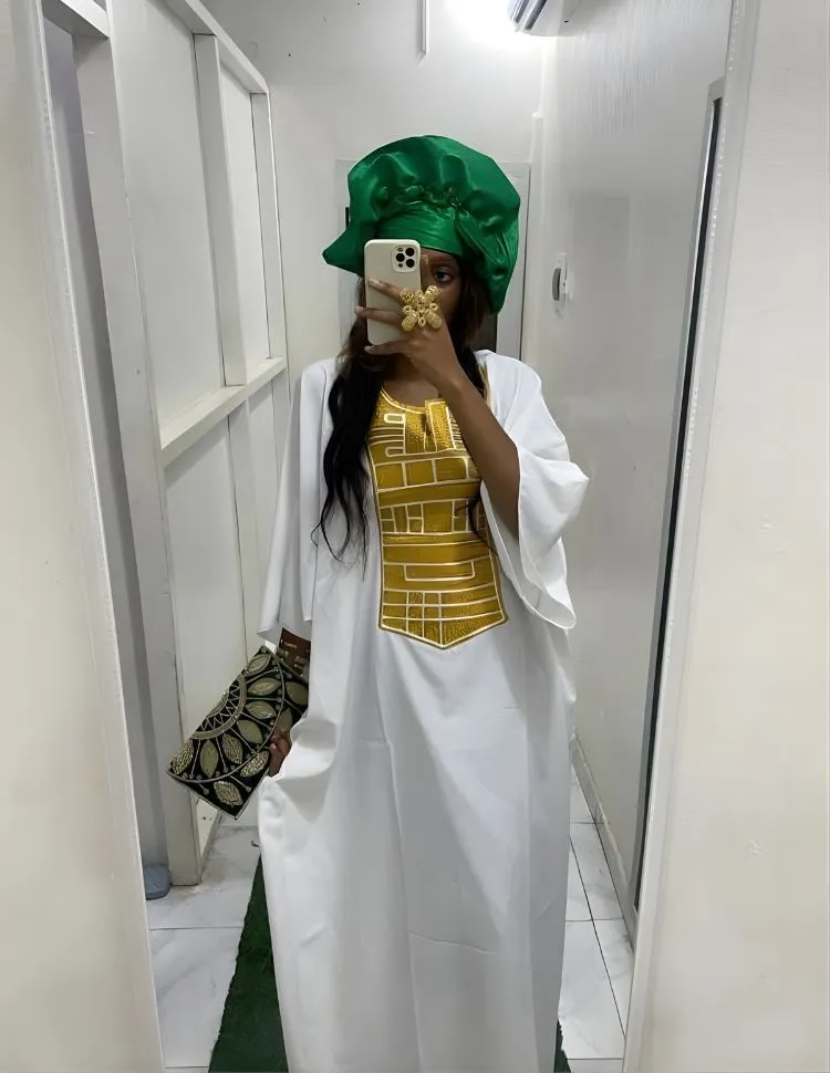 Boubou Femme - Original (L, Blanc)