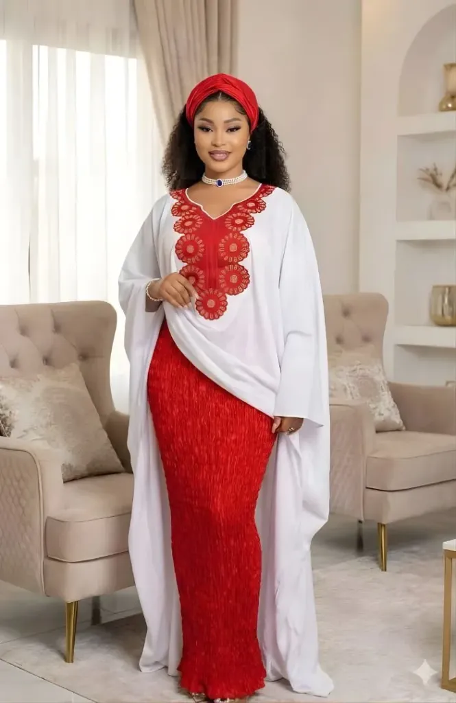 Robes Femme Original (L, Rouge blanc)